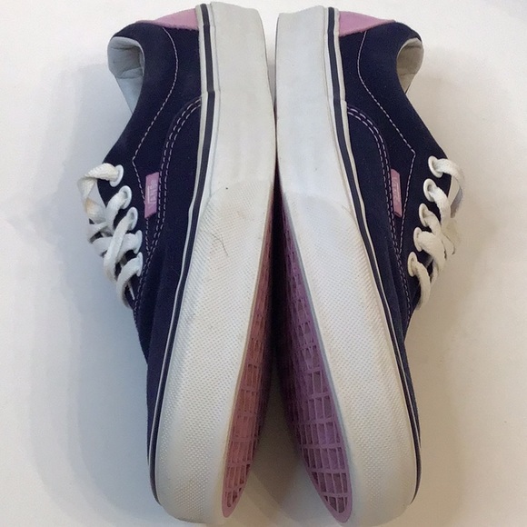 VANS BLACK AND PINK OFF THE WALL LOW TOP SNEAKERS SZ MENS 8 WOMEN 9.5 - Picture 7 of 11